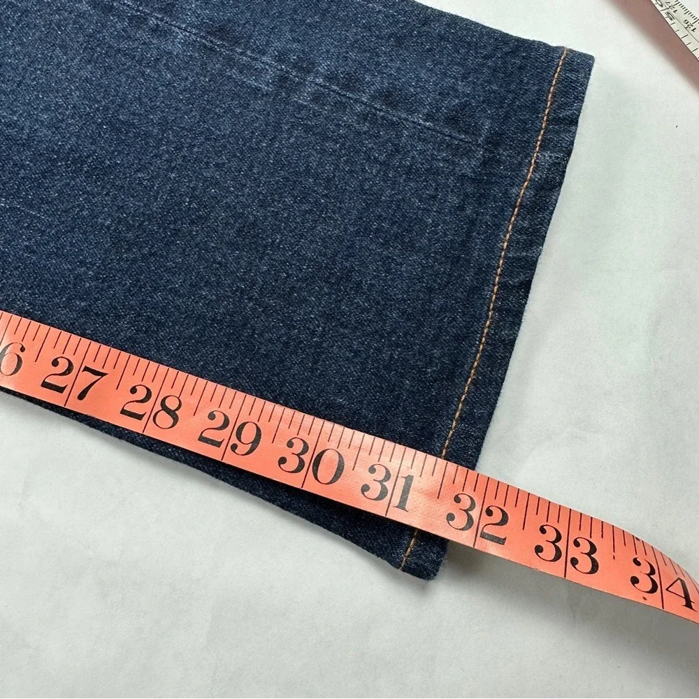Stronghold Denim Jeans Mens 32 Dark Blue Slim Straight Button‎ Fly Made in USA